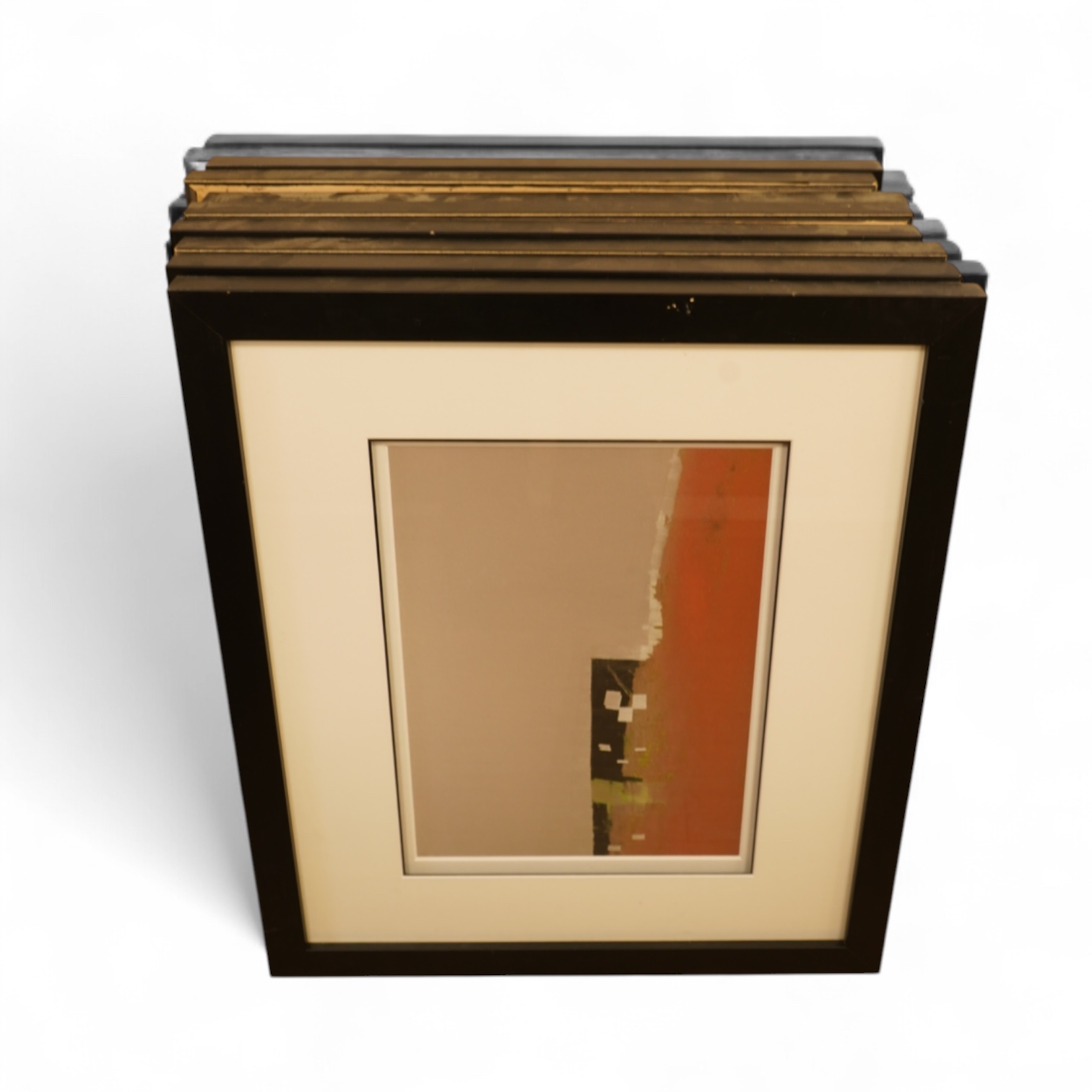 A set of eight decorative abstract compositions, Landscapes and trees, unsigned, photographic prints., Provenance: The Tanyards Collection, East Sussex